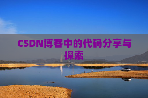 CSDN博客中的代码分享与探索 CSDN博客中的代码分享与探索